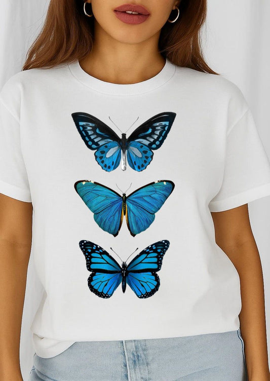 Tricou dama din bumbac 100% Butterflies