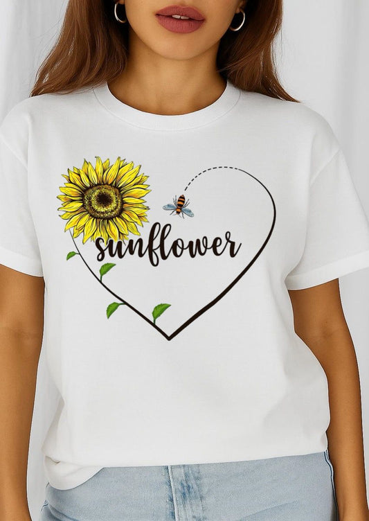 Tricou dama din bumbac 100% Sunflower