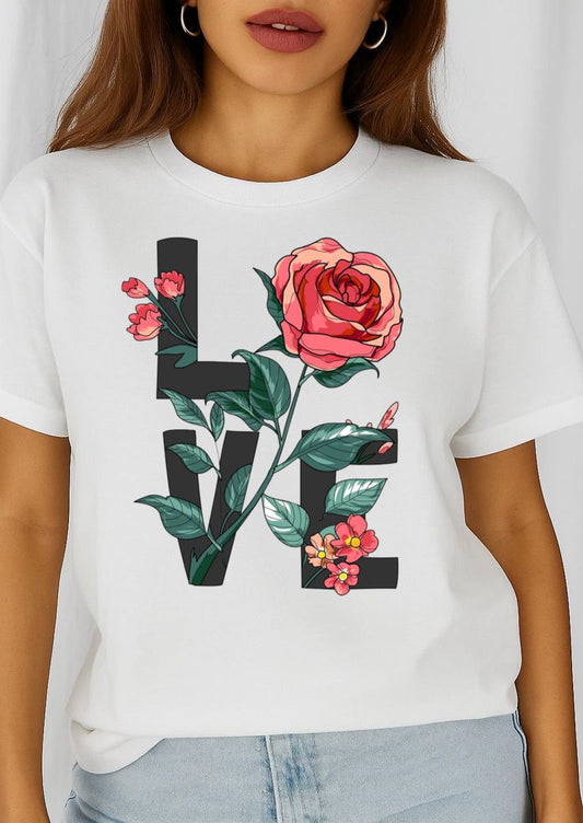 Tricou dama din bumbac 100% Love 2