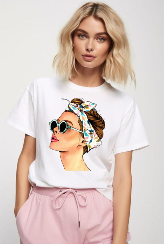 Tricou dama din bumbac 100% Nice Sunglasses