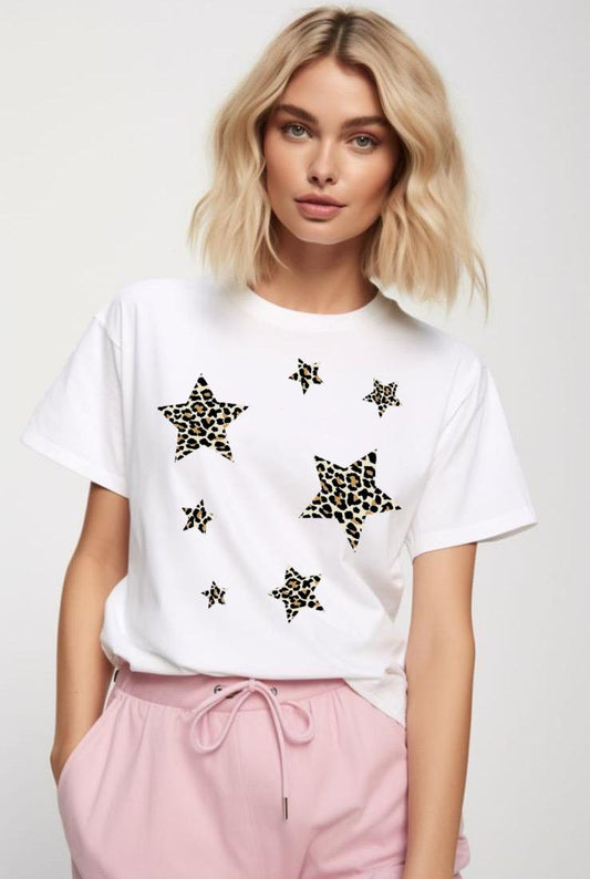 Tricou dama din bumbac 100% Stars