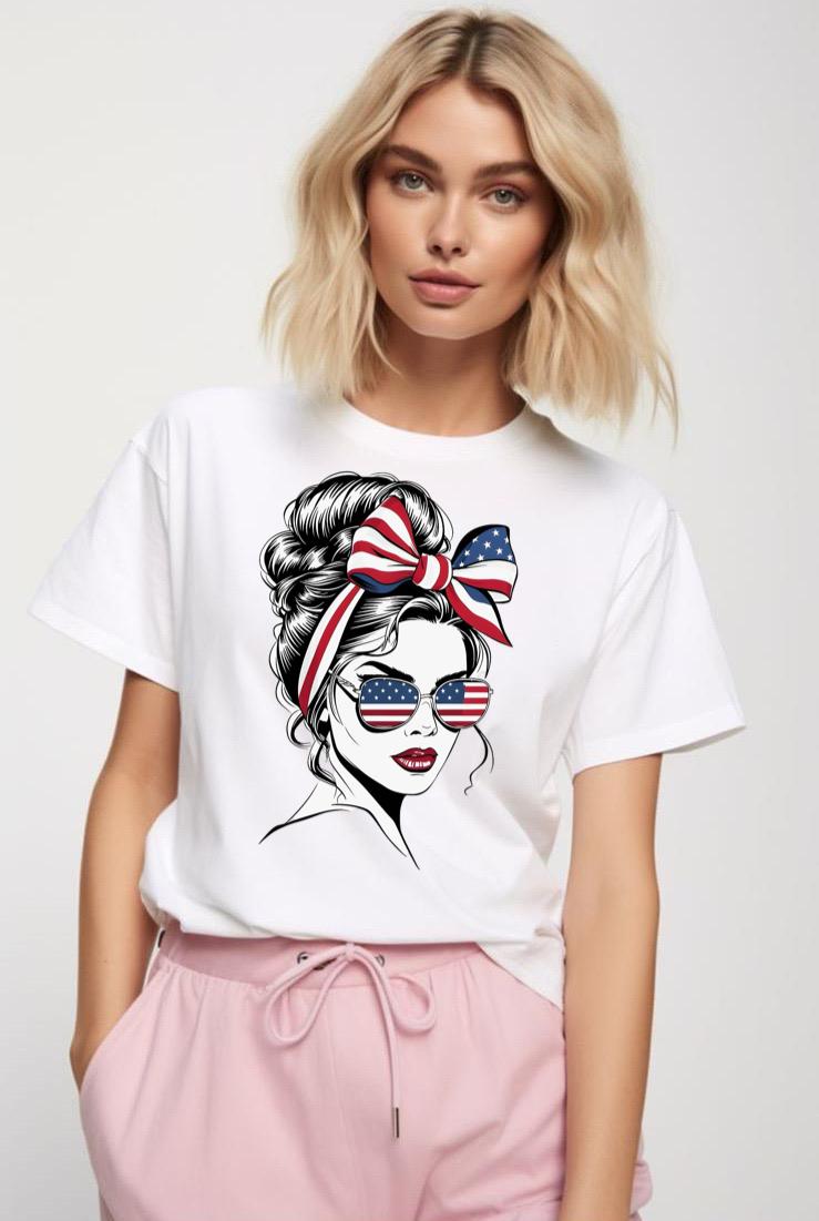 Tricou dama din bumbac 100% American Girl