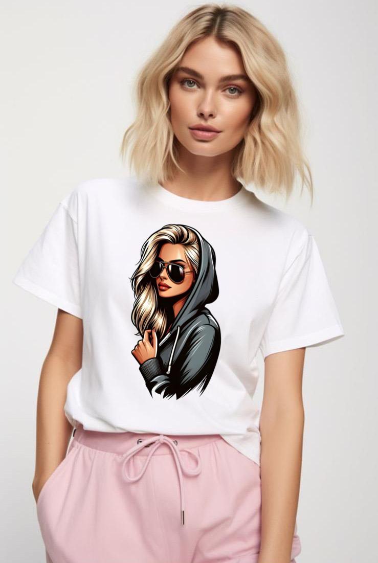 Tricou dama din bumbac 100% Black Fashion