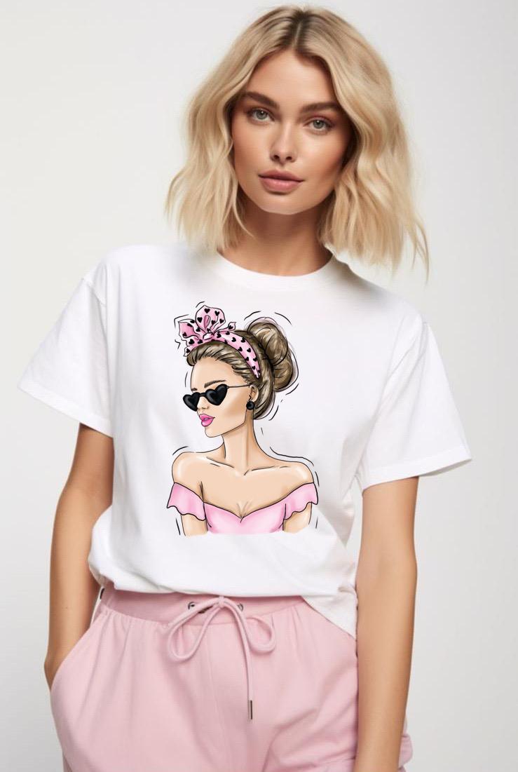 Tricou dama din bumbac 100% Fashion Girl 4