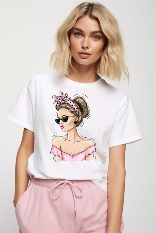 Tricou dama din bumbac 100% Fashion Girl 4