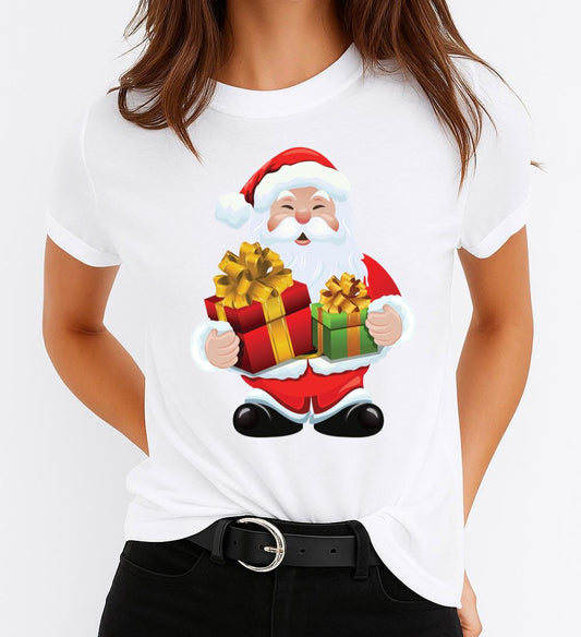 Tricou din bumbac 100% Mos Craciun de Craciun