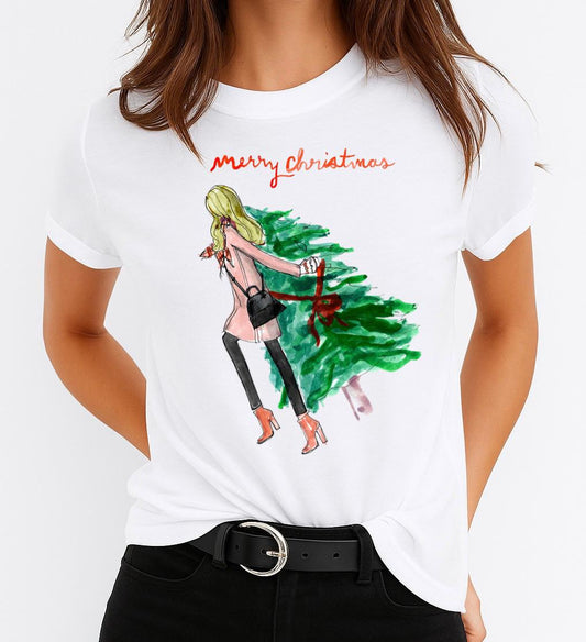 Tricou din bumbac 100% Merry Christmas 2