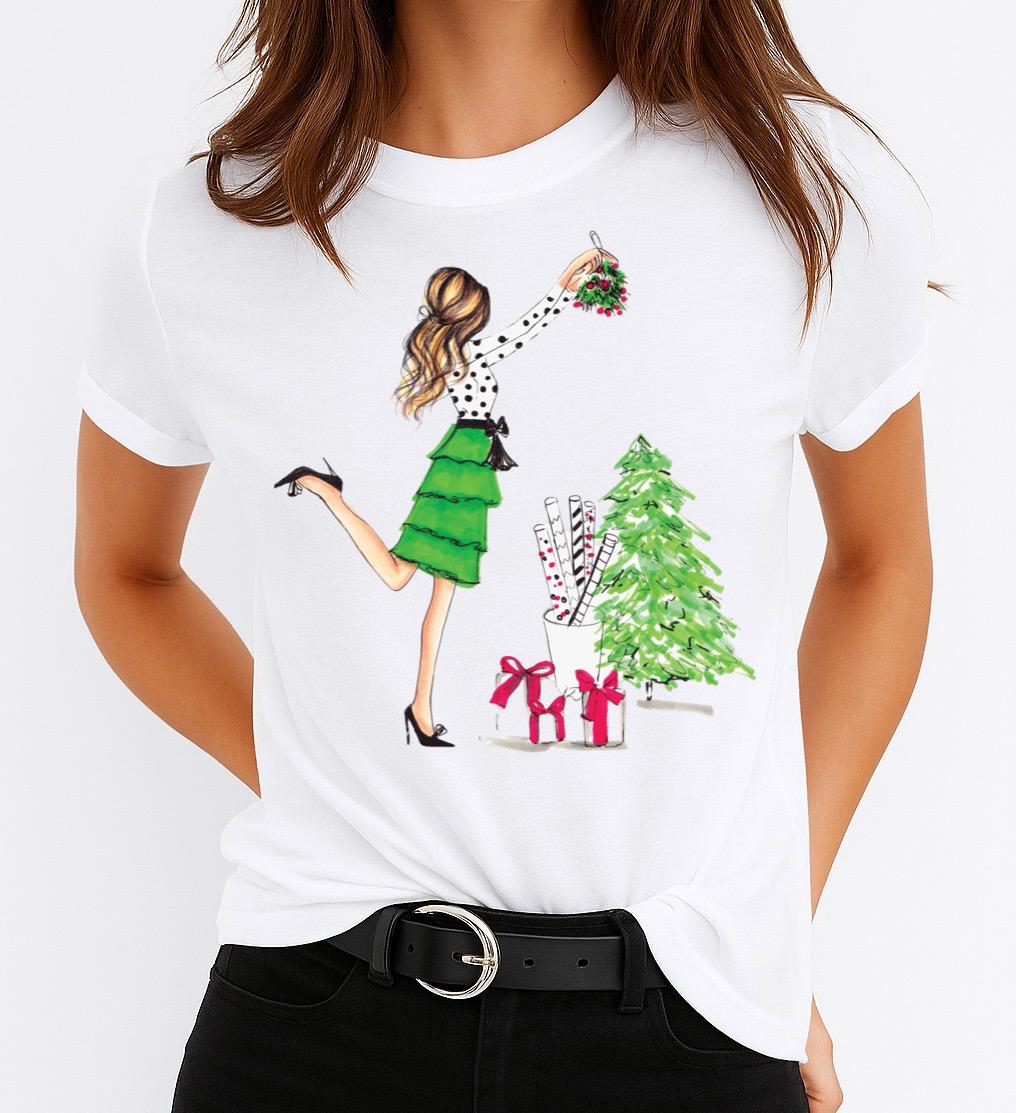 Tricou din bumbac 100% Bradul de Craciun 5