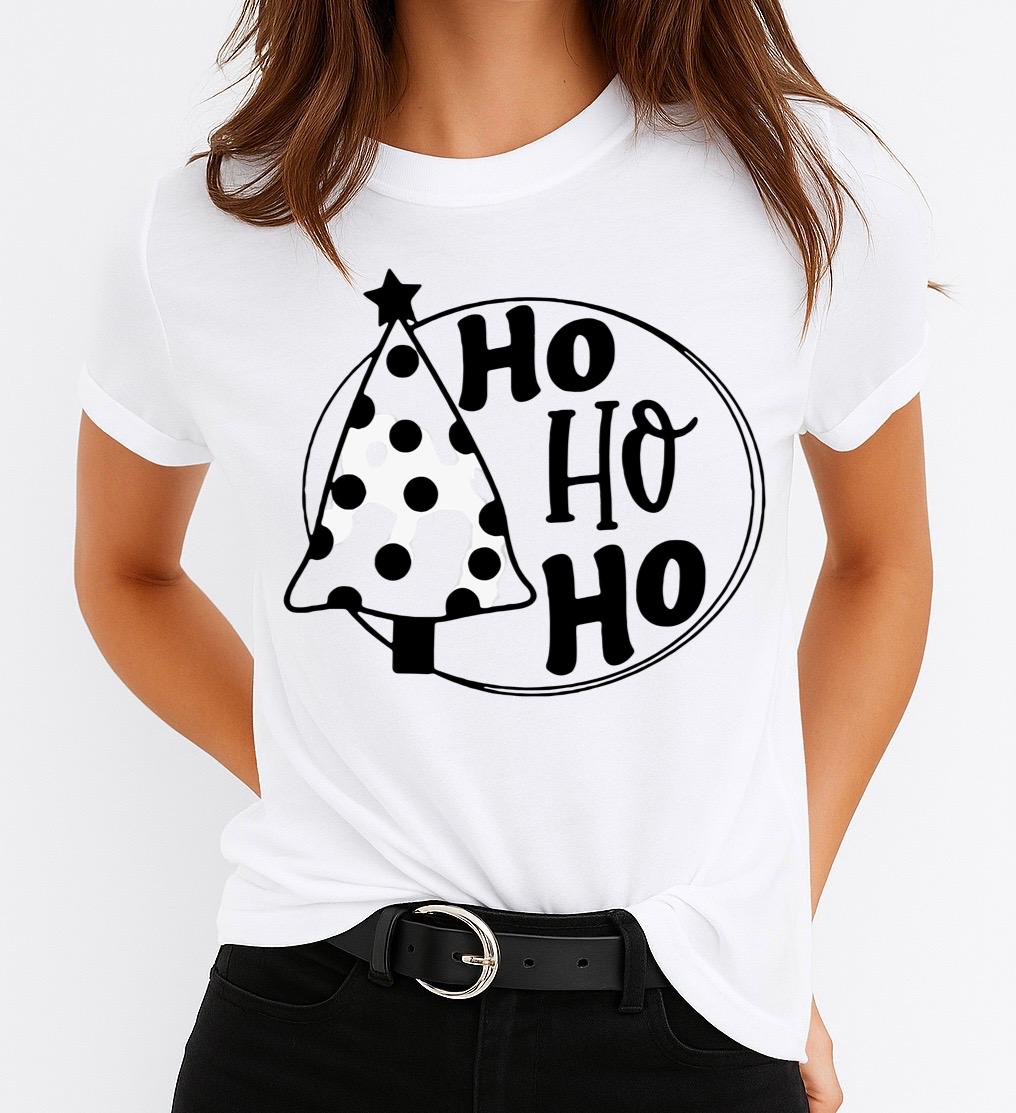 Tricou din bumbac 100% HoHoHo - MonCherie