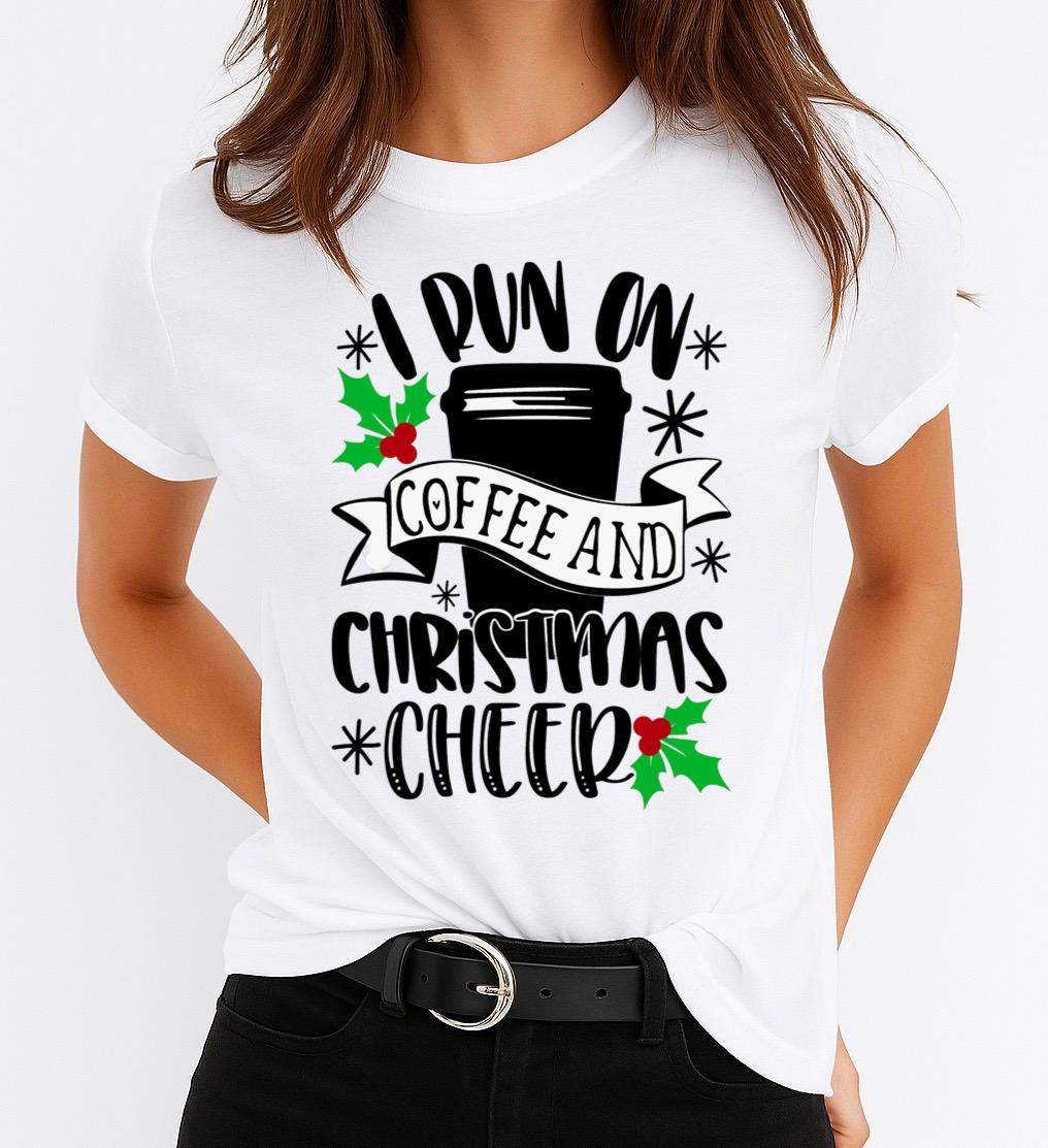 Tricou din bumbac 100% I Run On - MonCherie