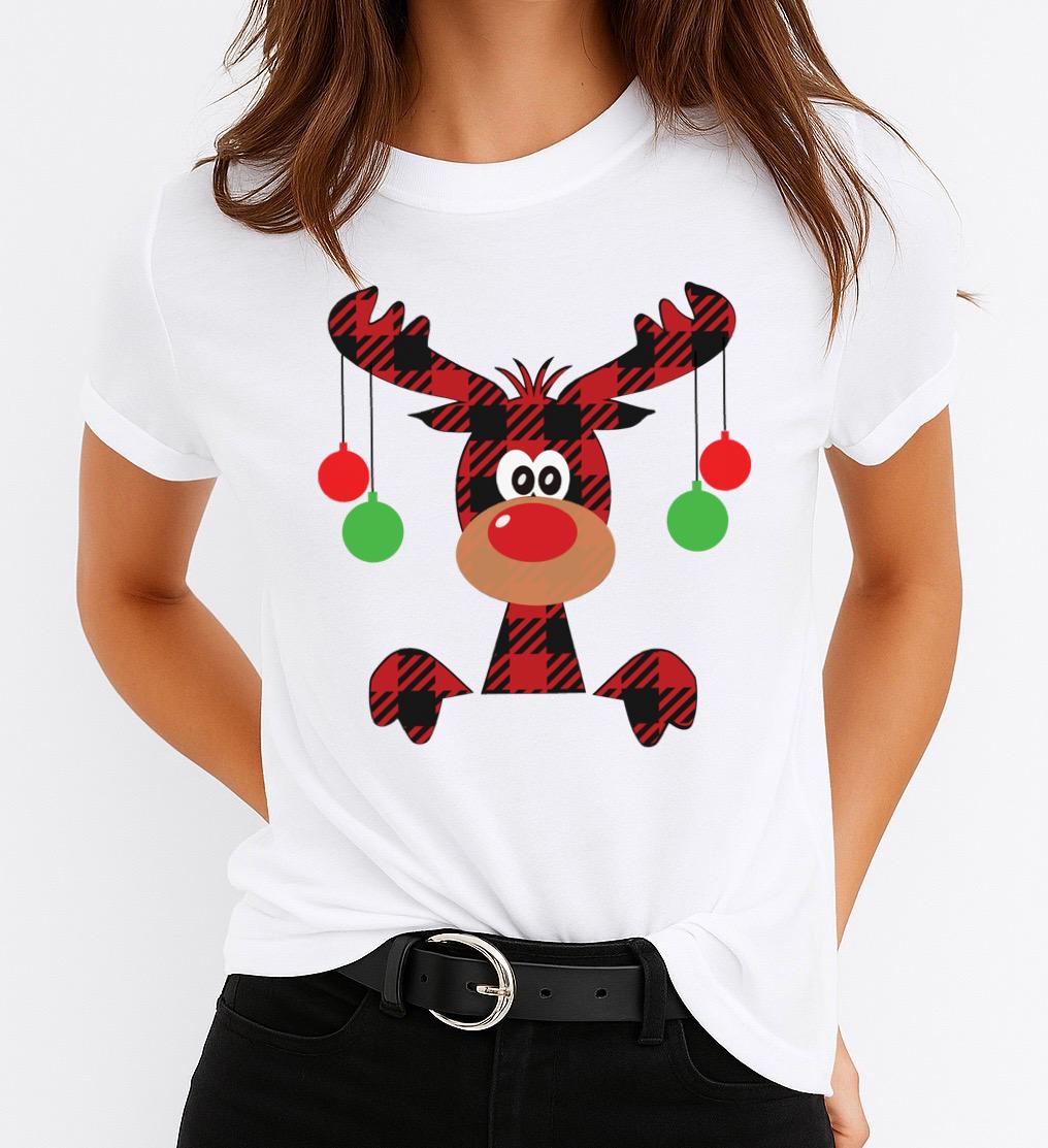 Tricou din bumbac 100% Ren 6 - MonCherie