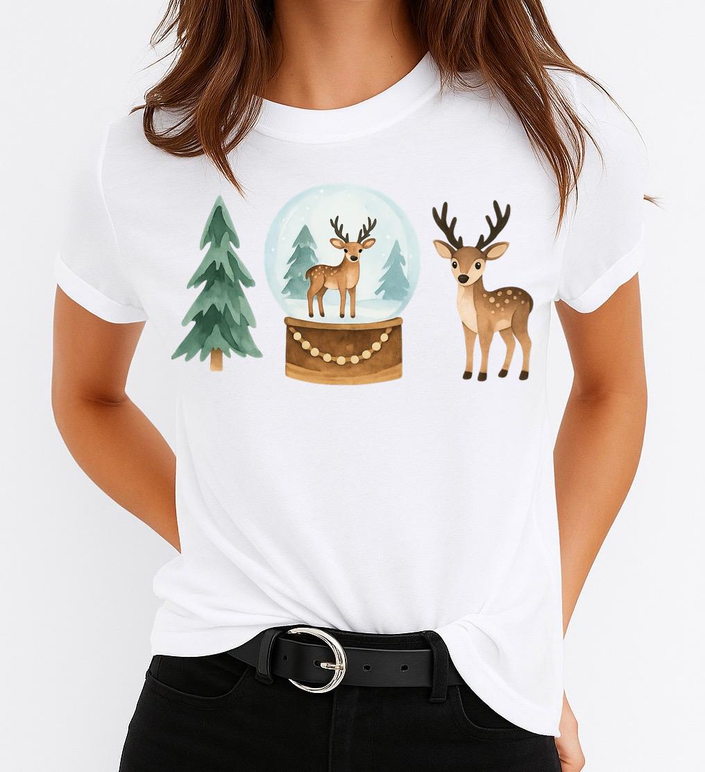 Tricou din bumbac 100% Christmas - MonCherie