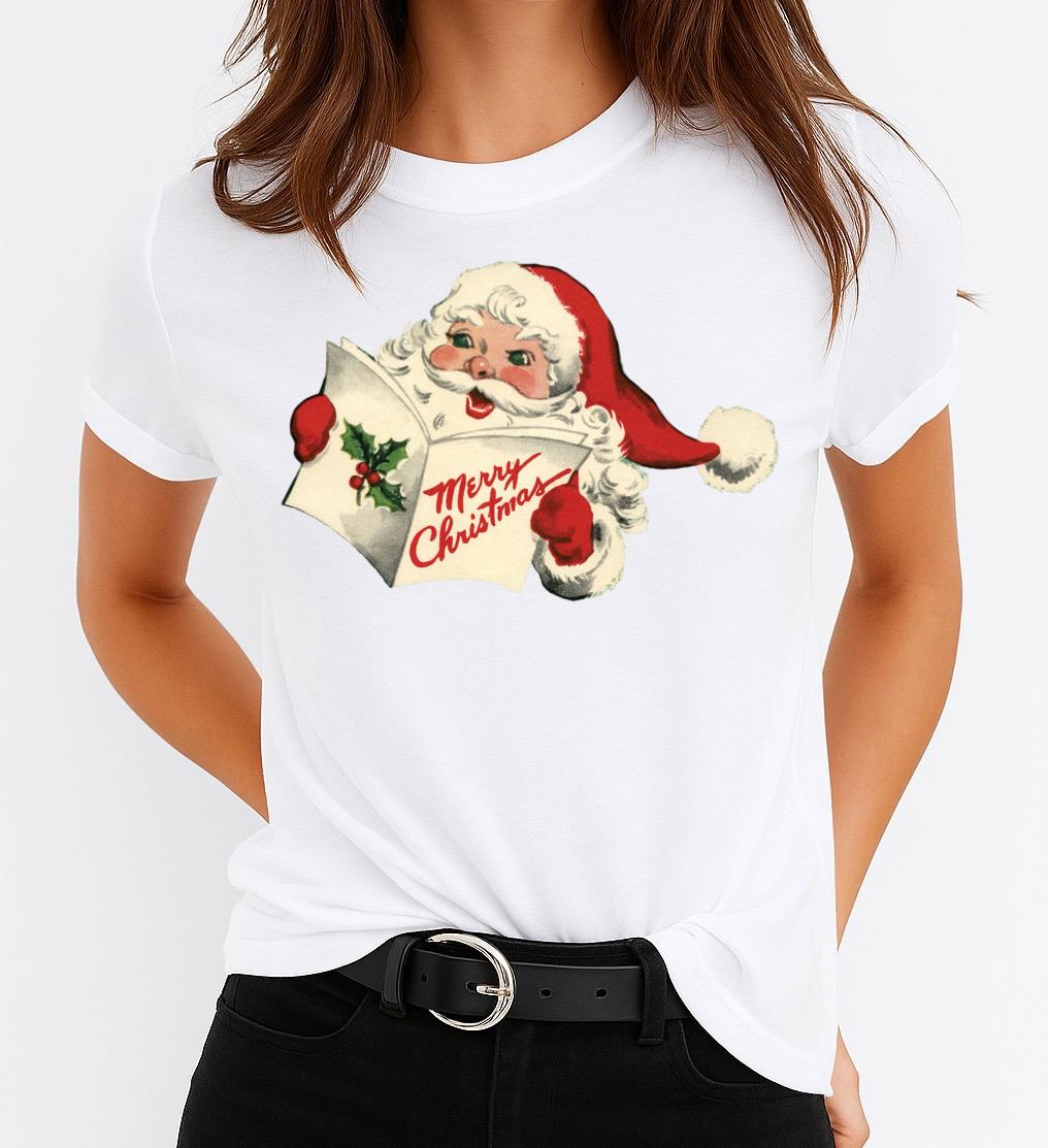Tricou din bumbac 100% Mos Craciun 5 - MonCherie