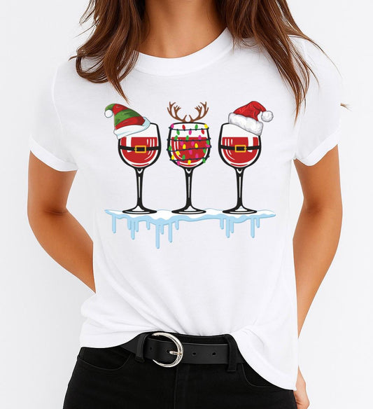 Tricou din bumbac 100% 3 Christmas Cups - MonCherie