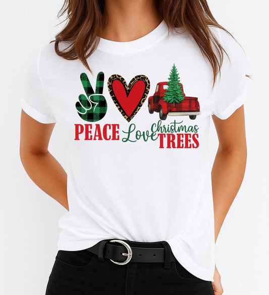 Tricou din bumbac 100% Christmas Peace - MonCherie