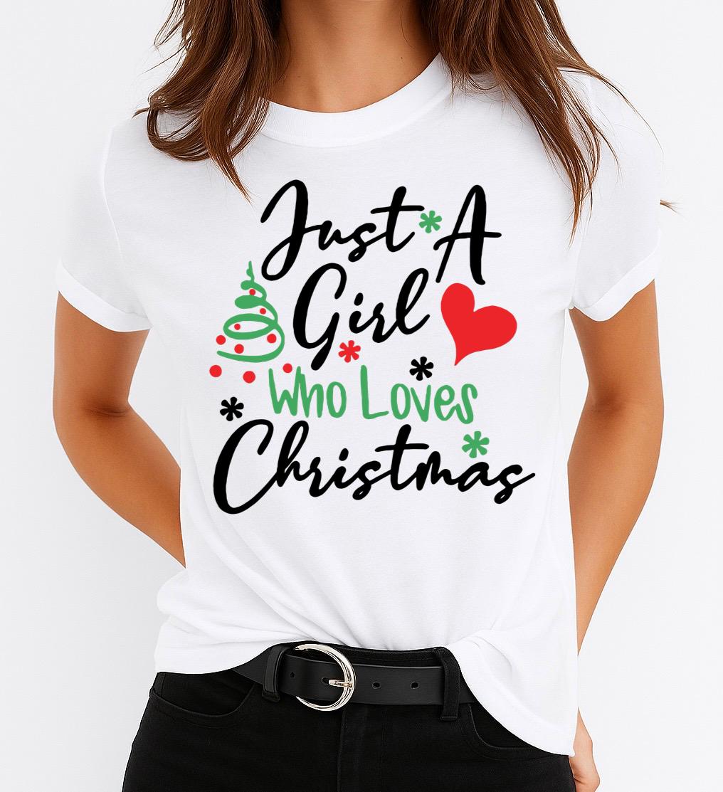 Tricou din bumbac 100% Just A Girl - MonCherie