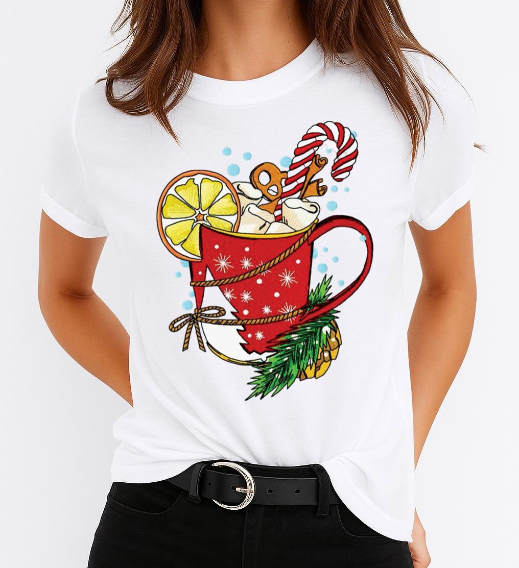 Tricou din bumbac 100% Red Christmas Cup - MonCherie