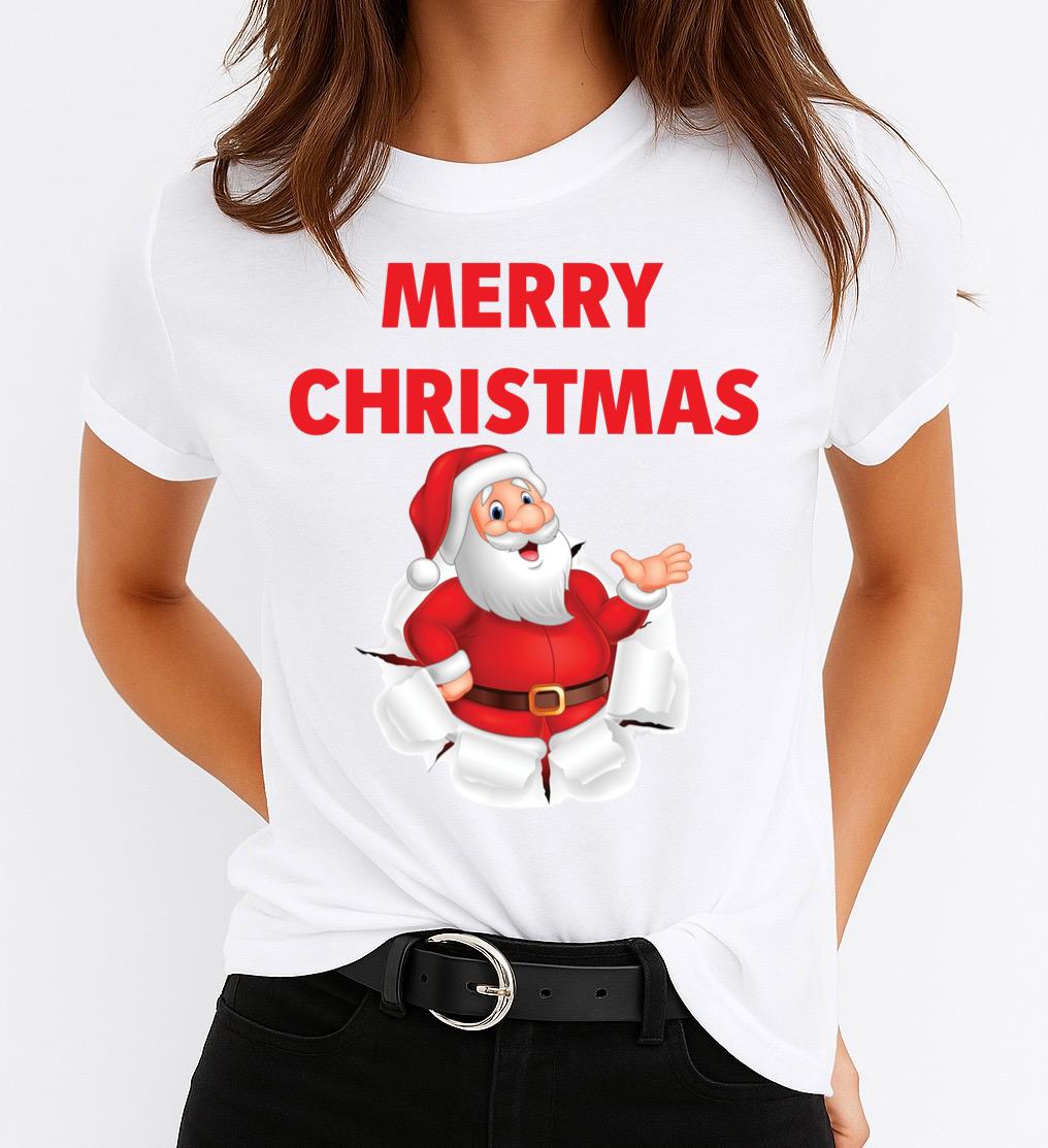 Tricou din bumbac 100% Red Christmas 2 - MonCherie