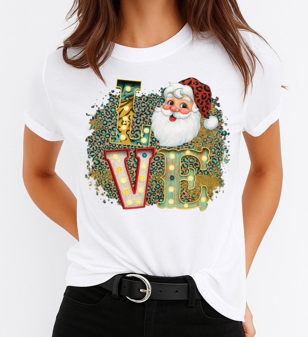 Tricou din bumbac 100% Craciun Love - MonCherie