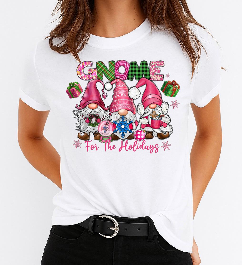 Tricou din bumbac 100% Gnome Pink