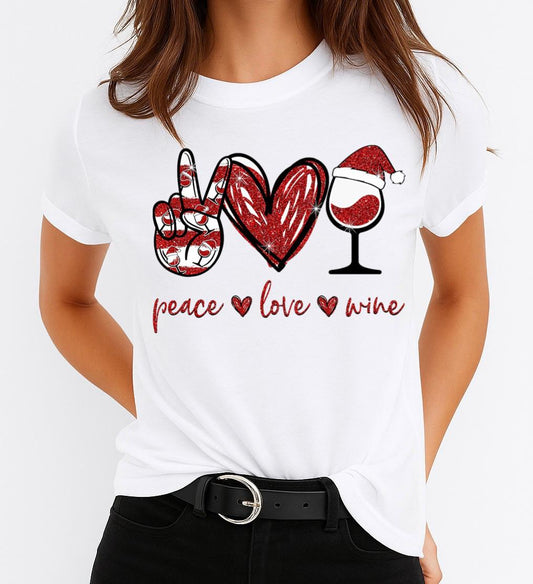Tricou din bumbac 100% Peace Red