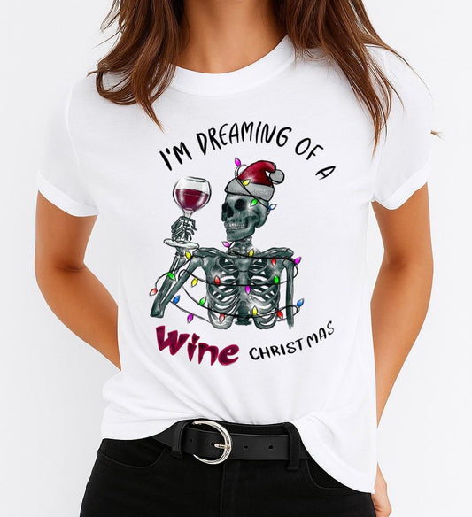 Tricou din bumbac 100% Wine Christmas