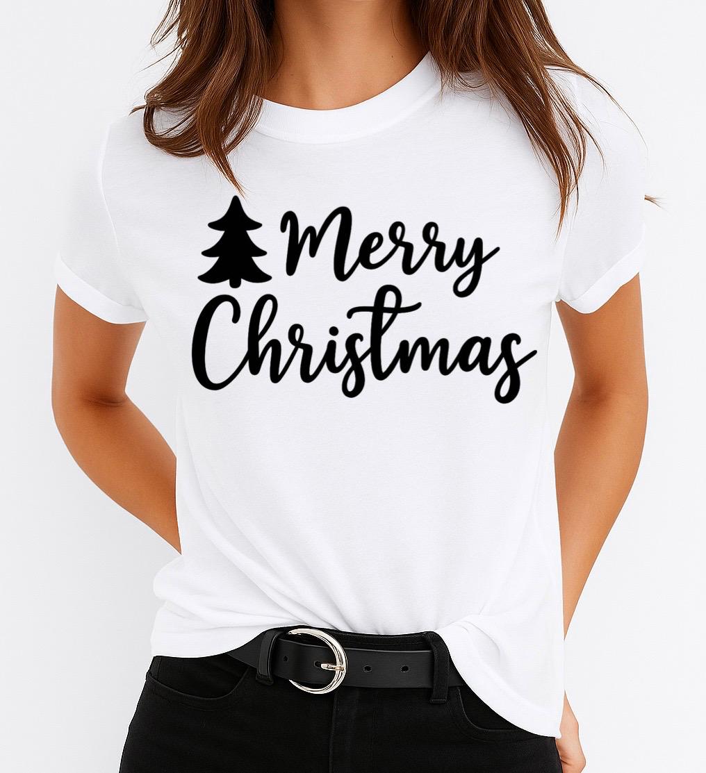 Tricou din bumbac 100% Merry Christmas 12