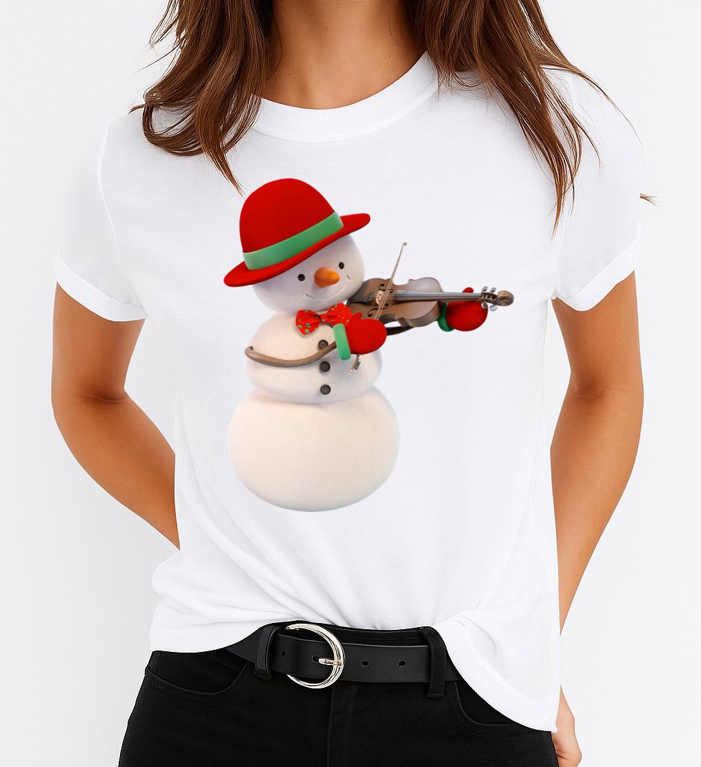 Tricou din bumbac 100% Omul de Zapada 2 - MonCherie