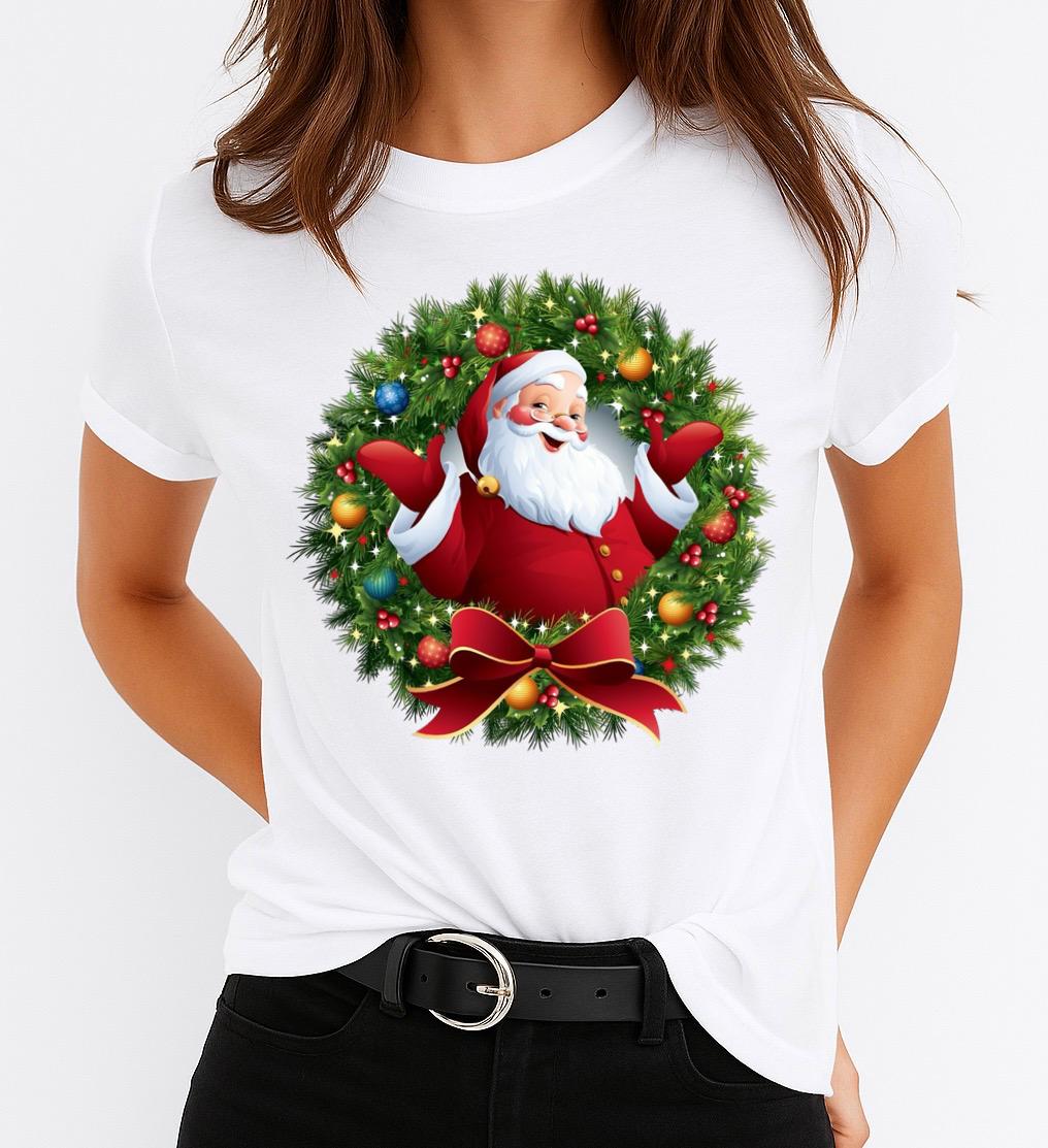 Tricou din bumbac 100% Happy Craciun - MonCherie