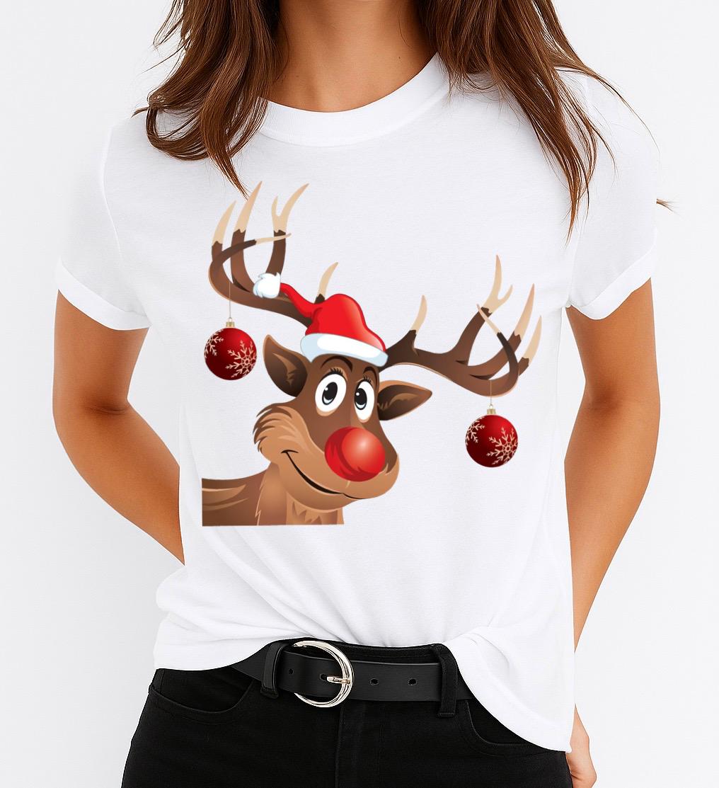 Tricou din bumbac 100% Ren 15 - MonCherie