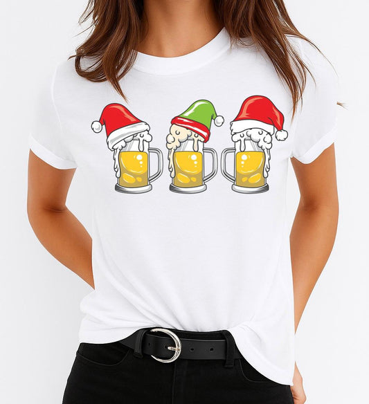 Tricou din bumbac 100% Yellow Christmas 2 - MonCherie