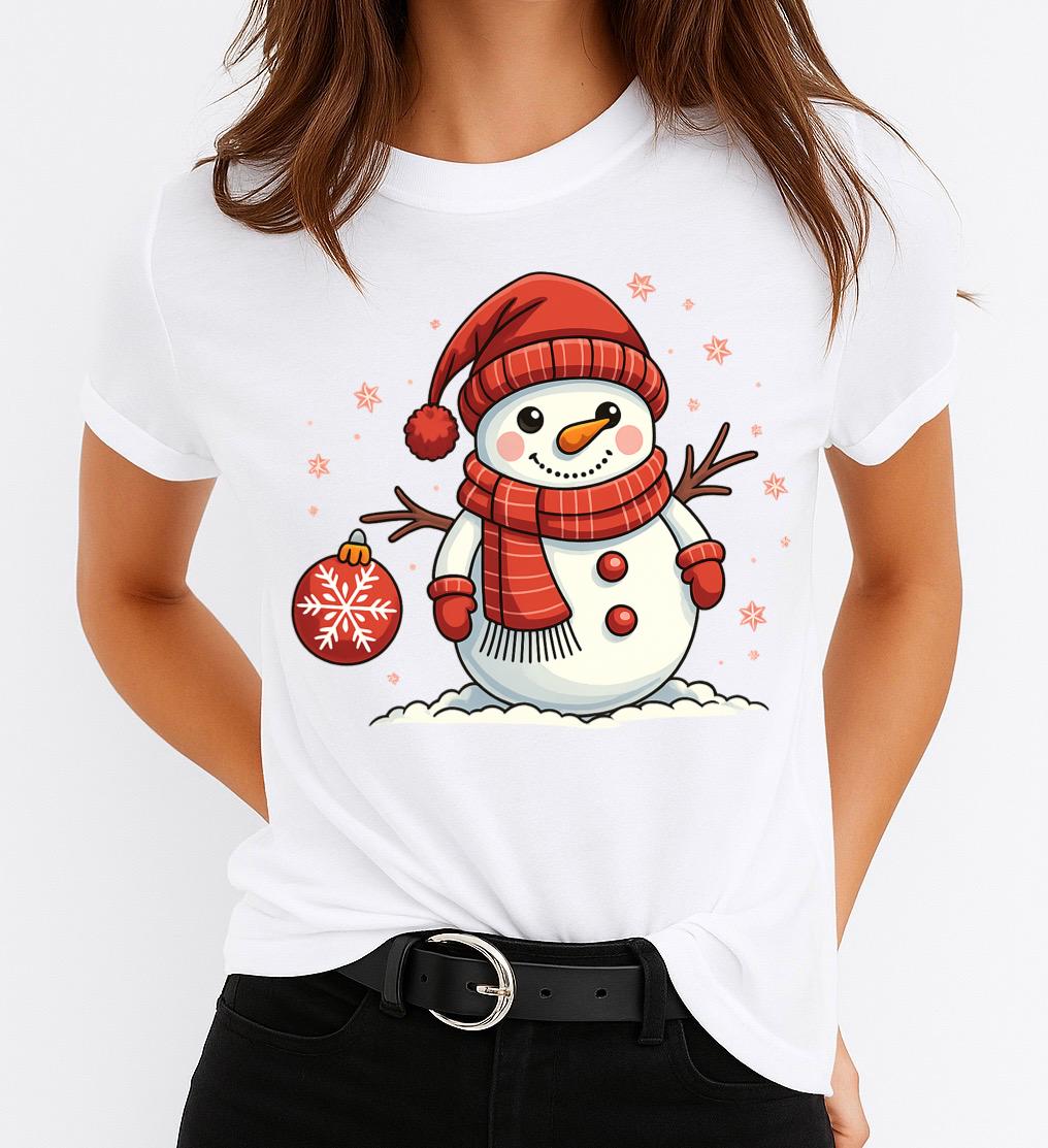 Tricou din bumbac 100% Happy Christmas