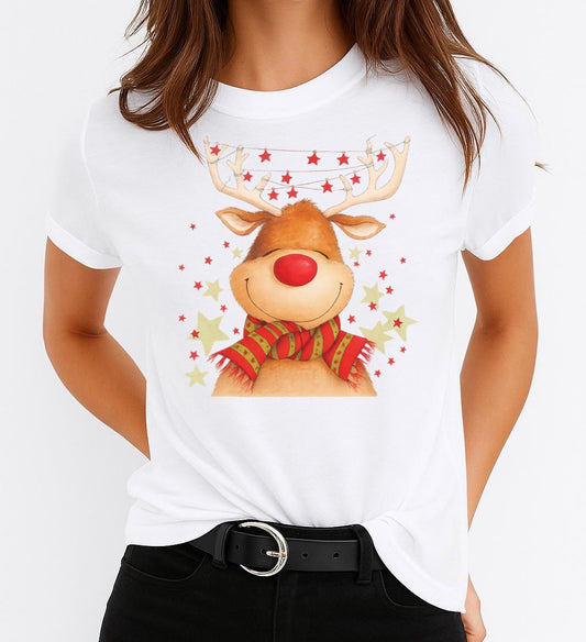 Tricou din bumbac 100% Ren cu Fular - MonCherie