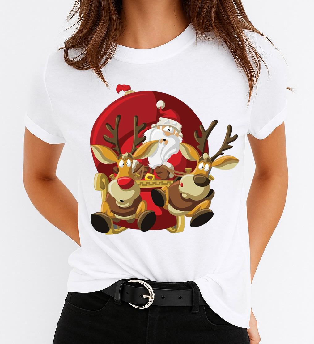 Tricou din bumbac 100% Mosu Cu Cadouri - MonCherie