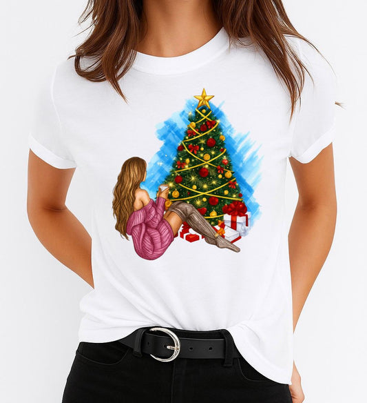 Tricou din bumbac 100% Christmas Alone