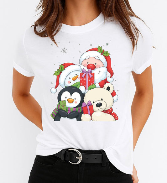 Tricou din bumbac 100% Cute Mosi Craciun