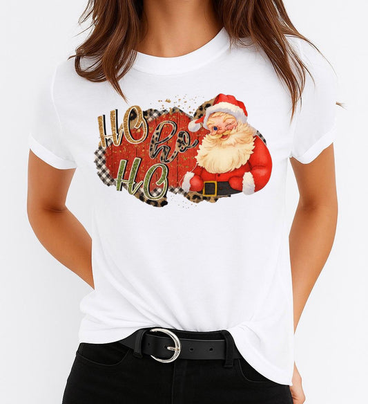 Tricou din bumbac 100% HoHoHo Red - MonCherie