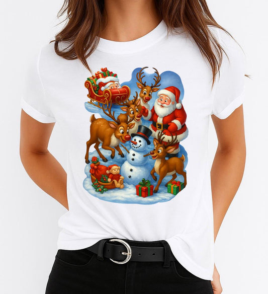 Tricou din bumbac 100% Santa
