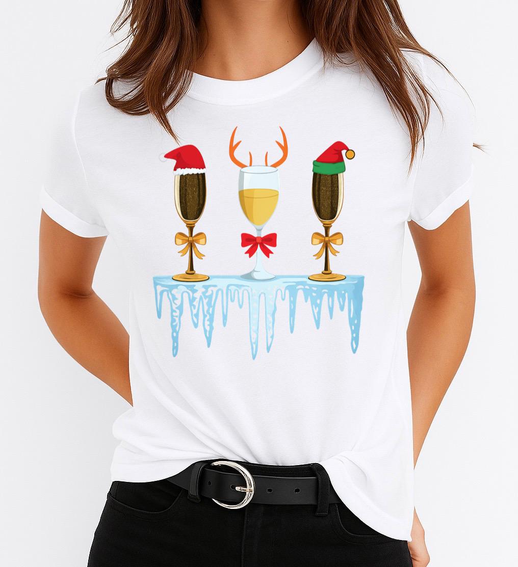 Tricou din bumbac 100% 3 Cups Christmas - MonCherie