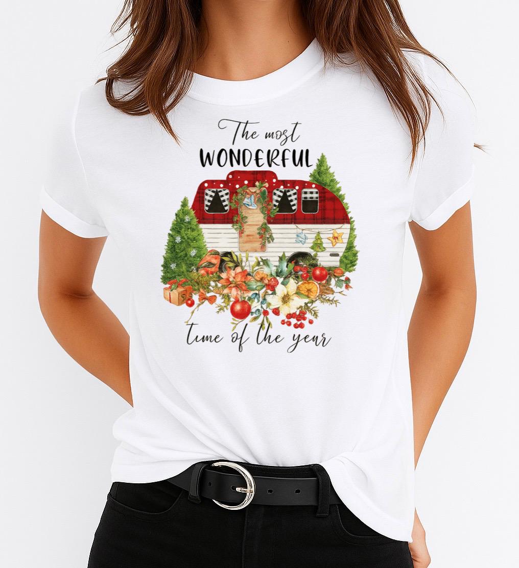 Tricou din bumbac 100% Wonderful Christmas - MonCherie