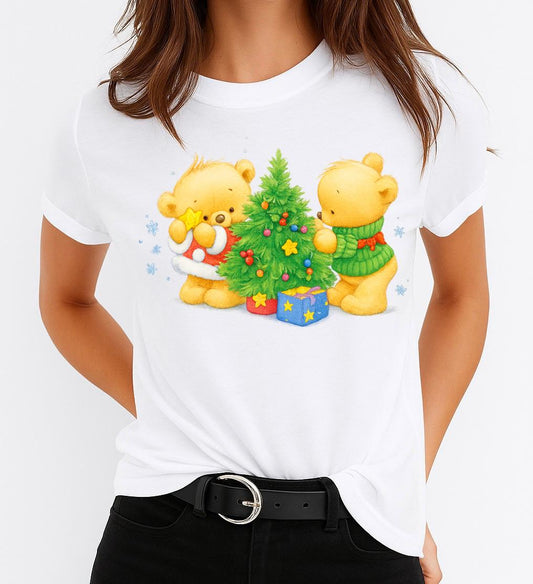 Tricou din bumbac 100% Cute 2 Ursuleti 3 - MonCherie