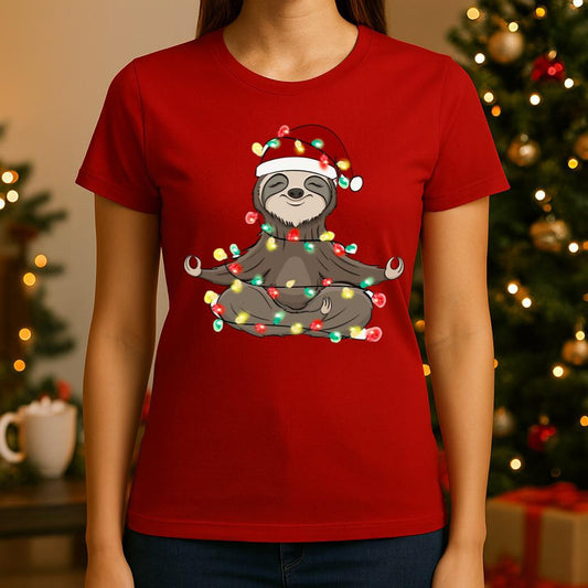 Tricou din bumbac 100% Rosu Craciun