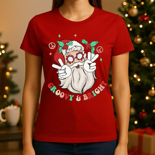 Tricou din bumbac 100% Rosu Groovy