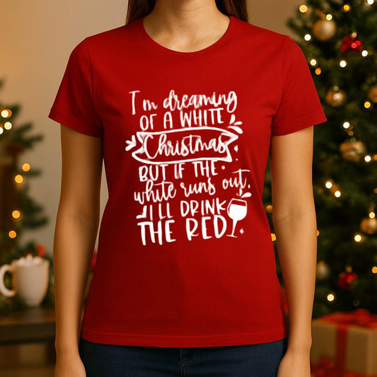 Tricou din bumbac 100% Red Christmas