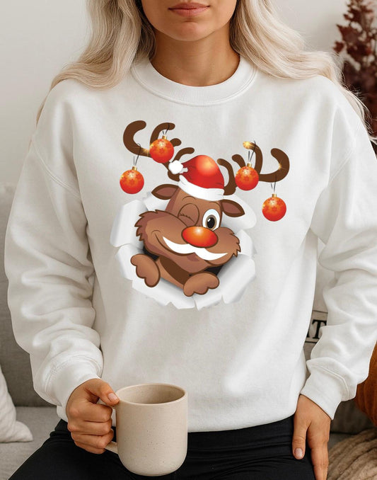 Bluza alba din bumbac 100% Ren 3