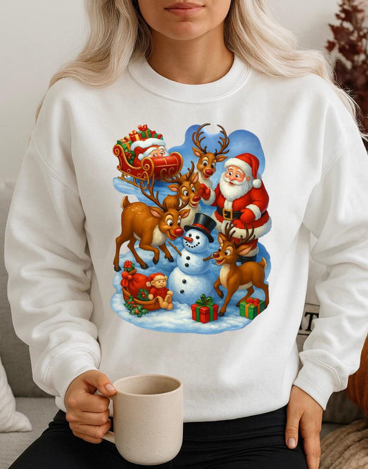 Bluza alba din bumbac 100% Santa