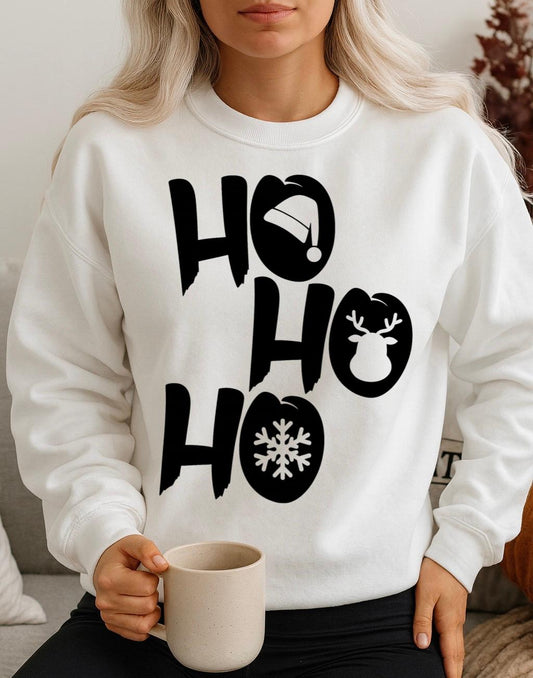 Bluza alba din bumbac 100% HOHOHO Black