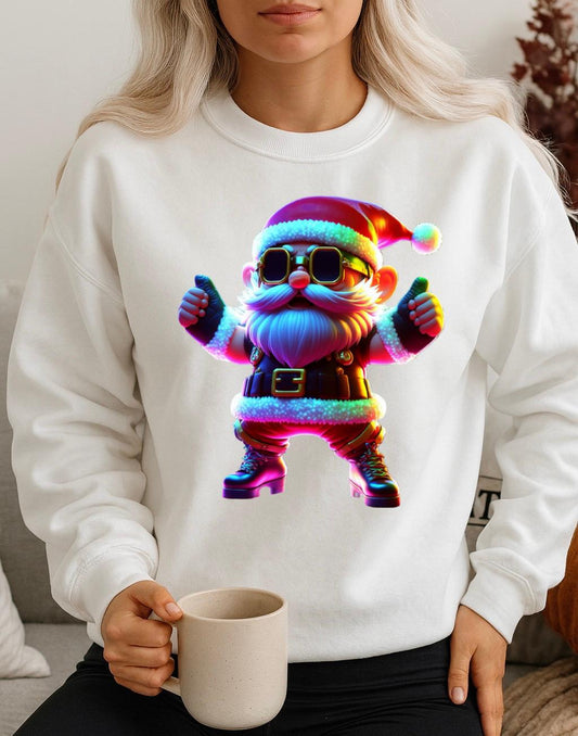 Bluza alba din bumbac 100% Mos Craciun Nice