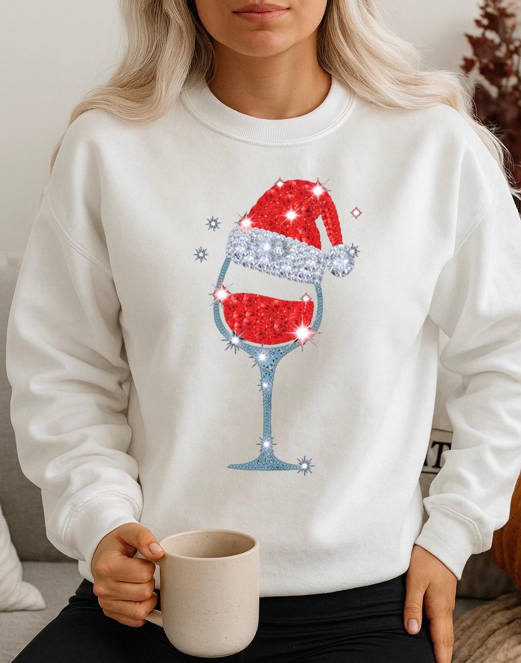 Bluza alba din bumbac 100% Wine