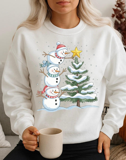 Bluza alba din bumbac 100% Christmas time